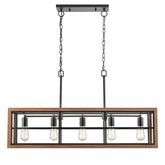 CLA Lighting Indoor Pendants Banquet 5Lt Pendant Light Rectangular Frame Lights-For-You BANQUET1